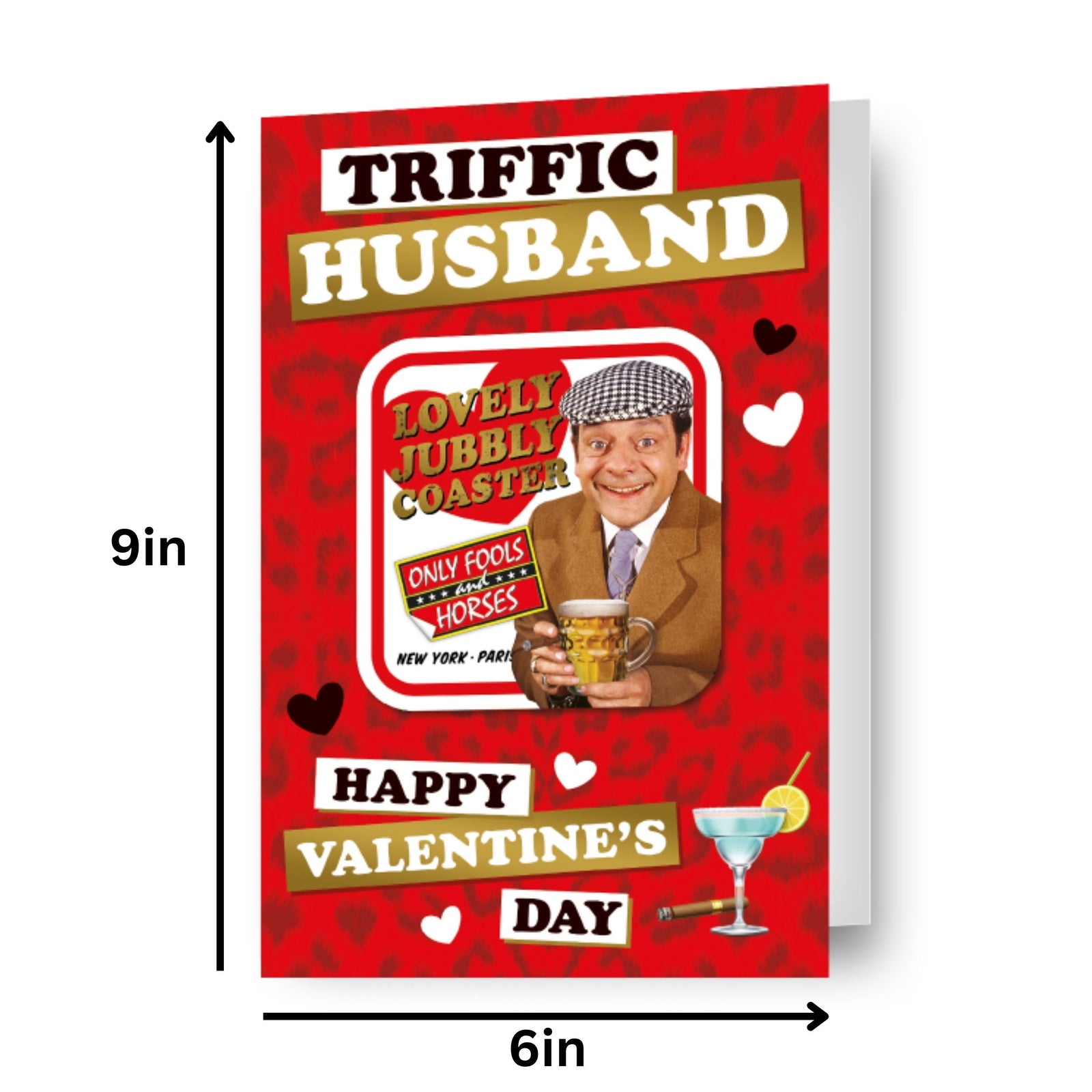 Triffic Husband' Valentine's Day Card With Detachable Coaster Official Product
