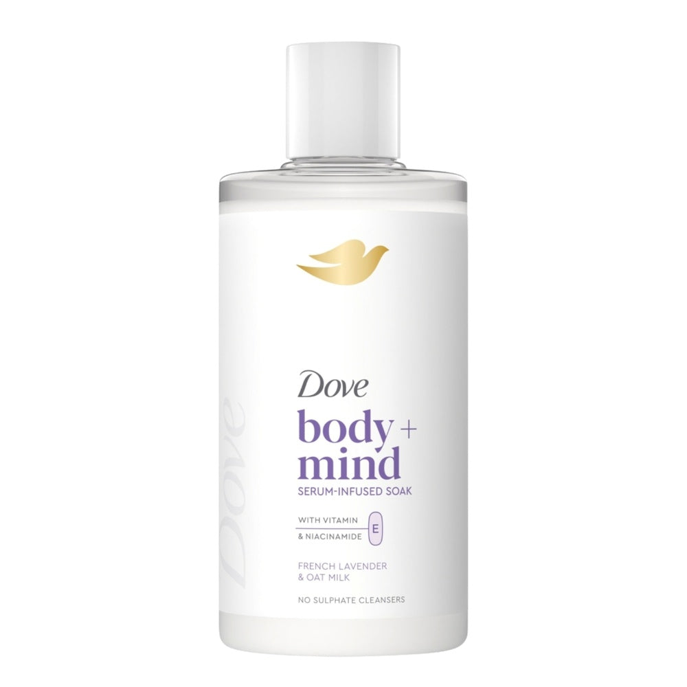 Body + Mind Bath Soak, French Lavender & Oat Milk, 400ml | Set-of-6