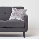 Luxury Crushed Velvet Cushion Cover | 60cm x 60cm | Silver