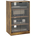 4-tier Hi-fi Stand With Adjustable Shelves | Rustic Brown