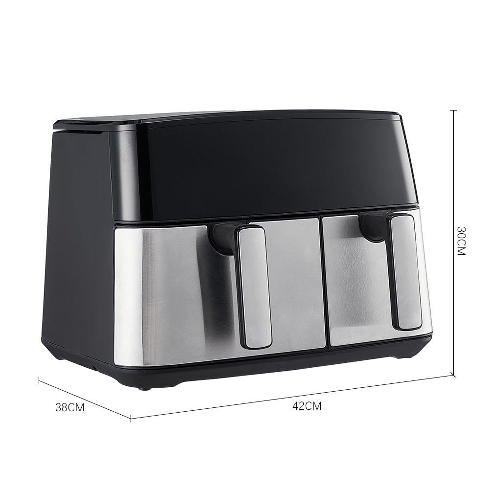 6.5l+3.5l Touch Screen Dual Basket Air Fryer Low-fat Cooking, And Adjustable Temperature For Effortless Meal Prep | Multi Colour