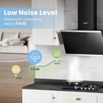60cm Wall Mounted 3-speed Angled Range Hood With Touch Screen Class A++