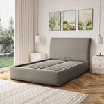 Bethany Fabric Ottoman Bed Frame | Double | Light Brown