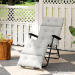 Sun Lounger Cushion Only, Garden Lounge Chair Cushion | Light Grey
