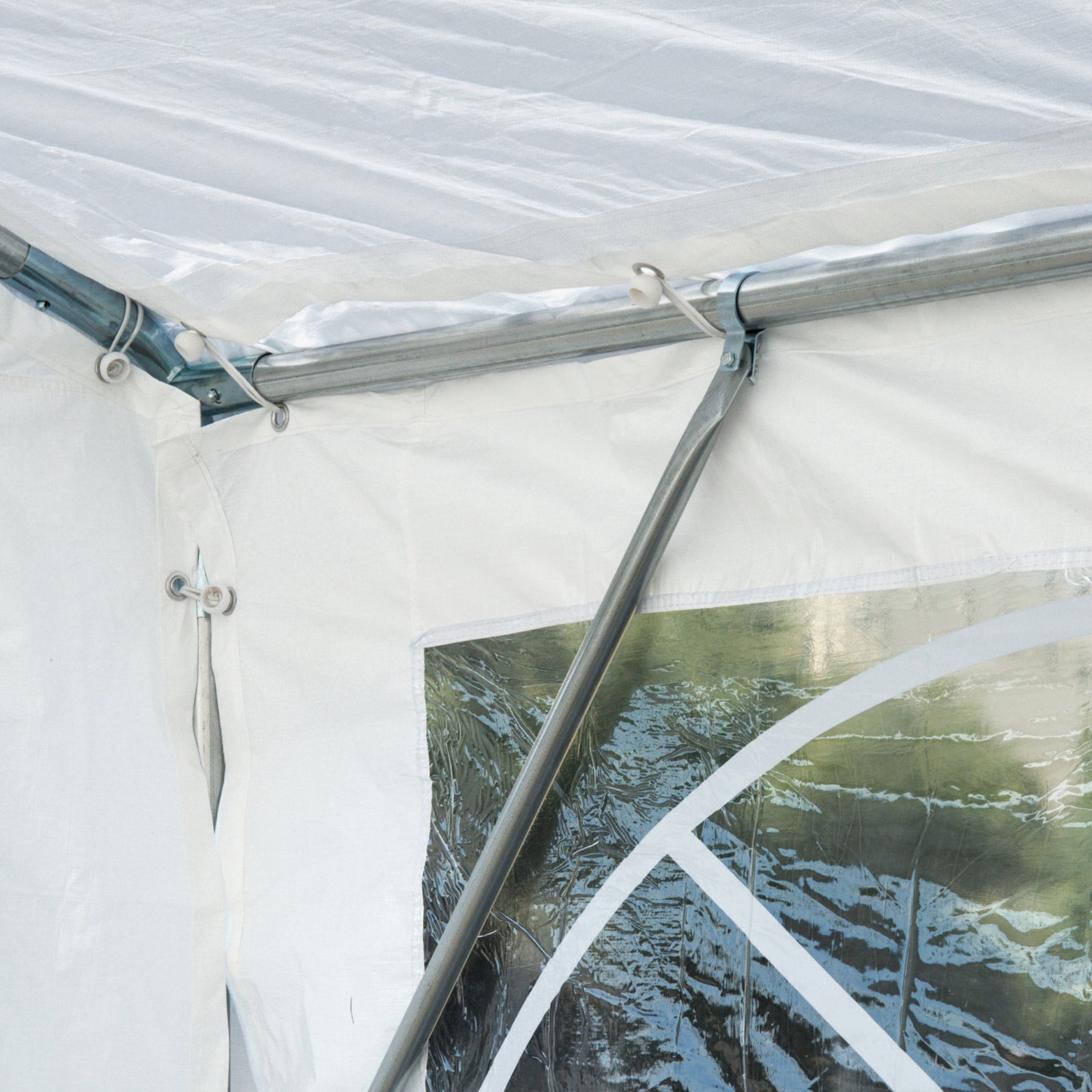 Garden Gazebo Portable Carport W/ Removable Sidewalls