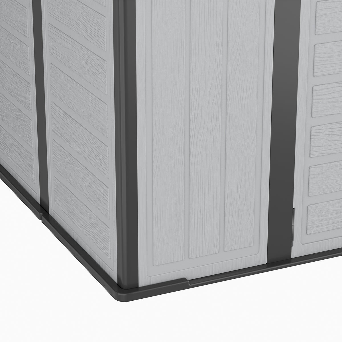 Breeins 8x6ft Plastic Garden Storage Shed With Secure Lockable Door