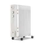 Oil Filled Radiator | Portable Electric Heater | 2000w | White