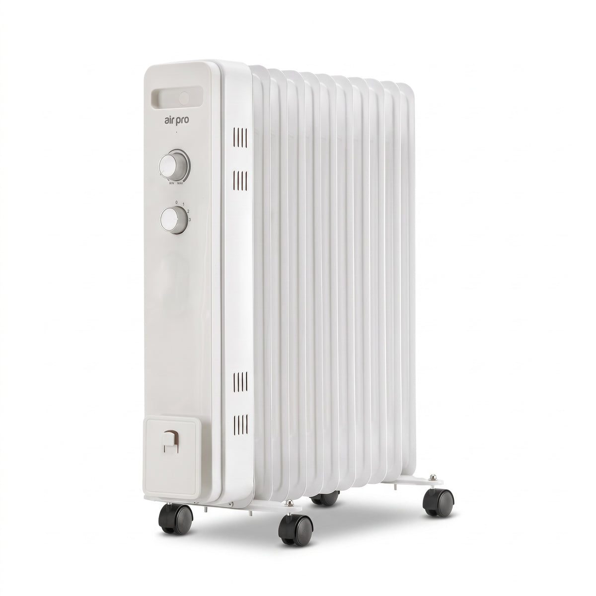 Oil Filled Radiator | Portable Electric Heater | 2000w | White
