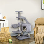 Deluxe Cat Tree Climb Post Kitten Scratching Condo Furniture Activity