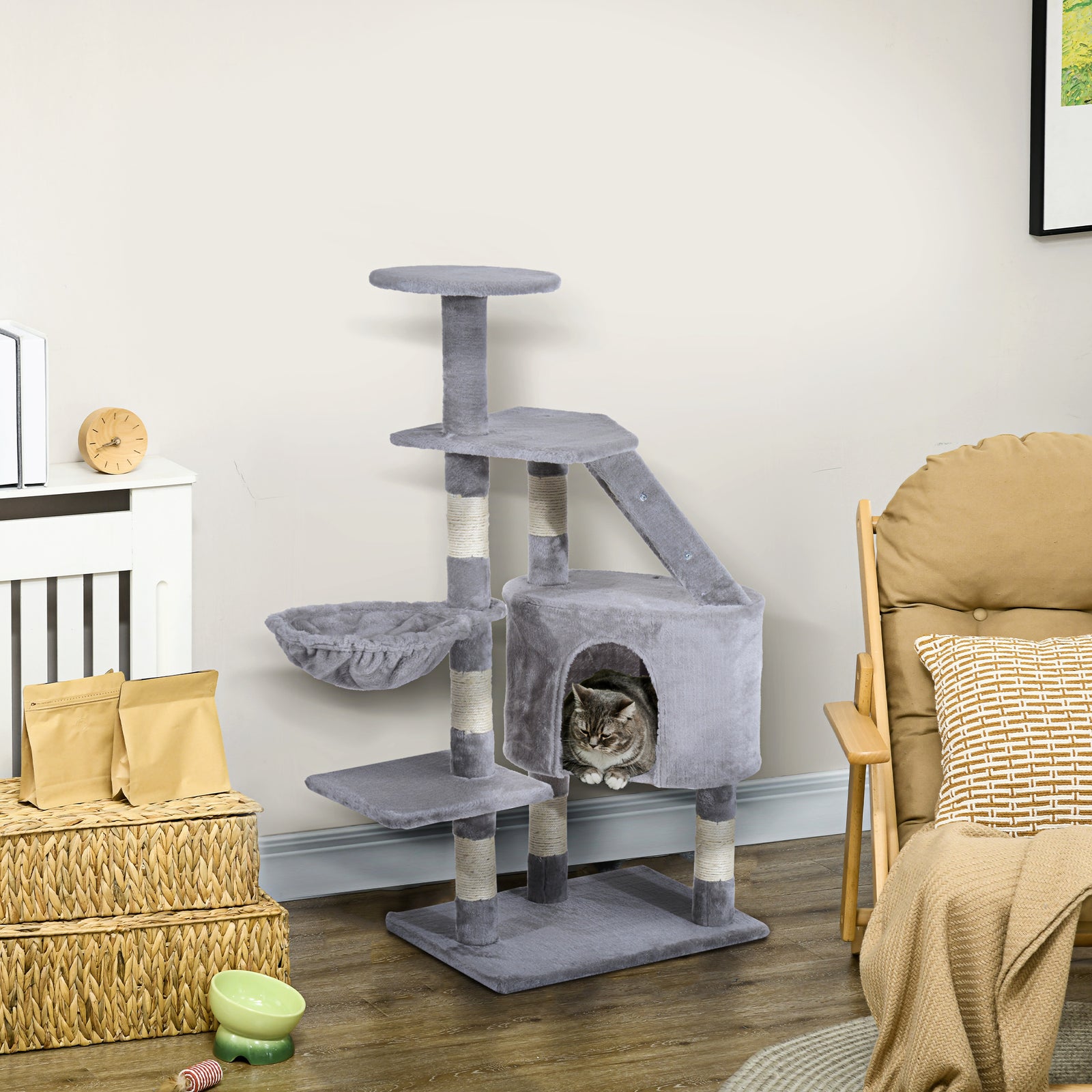 Deluxe Cat Tree Climb Post Kitten Scratching Condo Furniture Activity