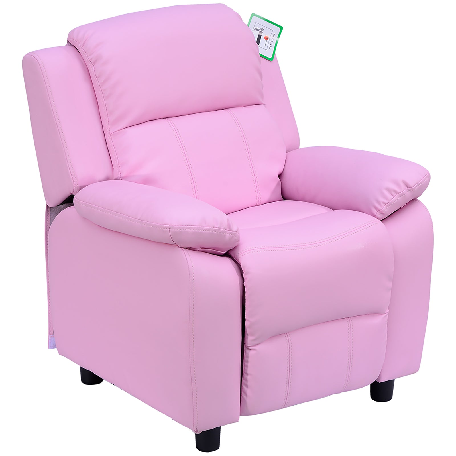Kids Recliner Armchair Game Chair Sofa Children Seat In Pu Leather | Pink