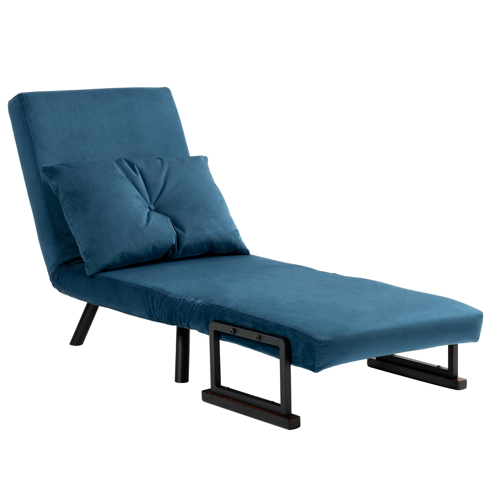 Click Clack Single Chair Bed Settee For Living Room | One Size | Blue