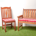 Striped Bench Cushion 2 & 3 Seater | 3 | Red