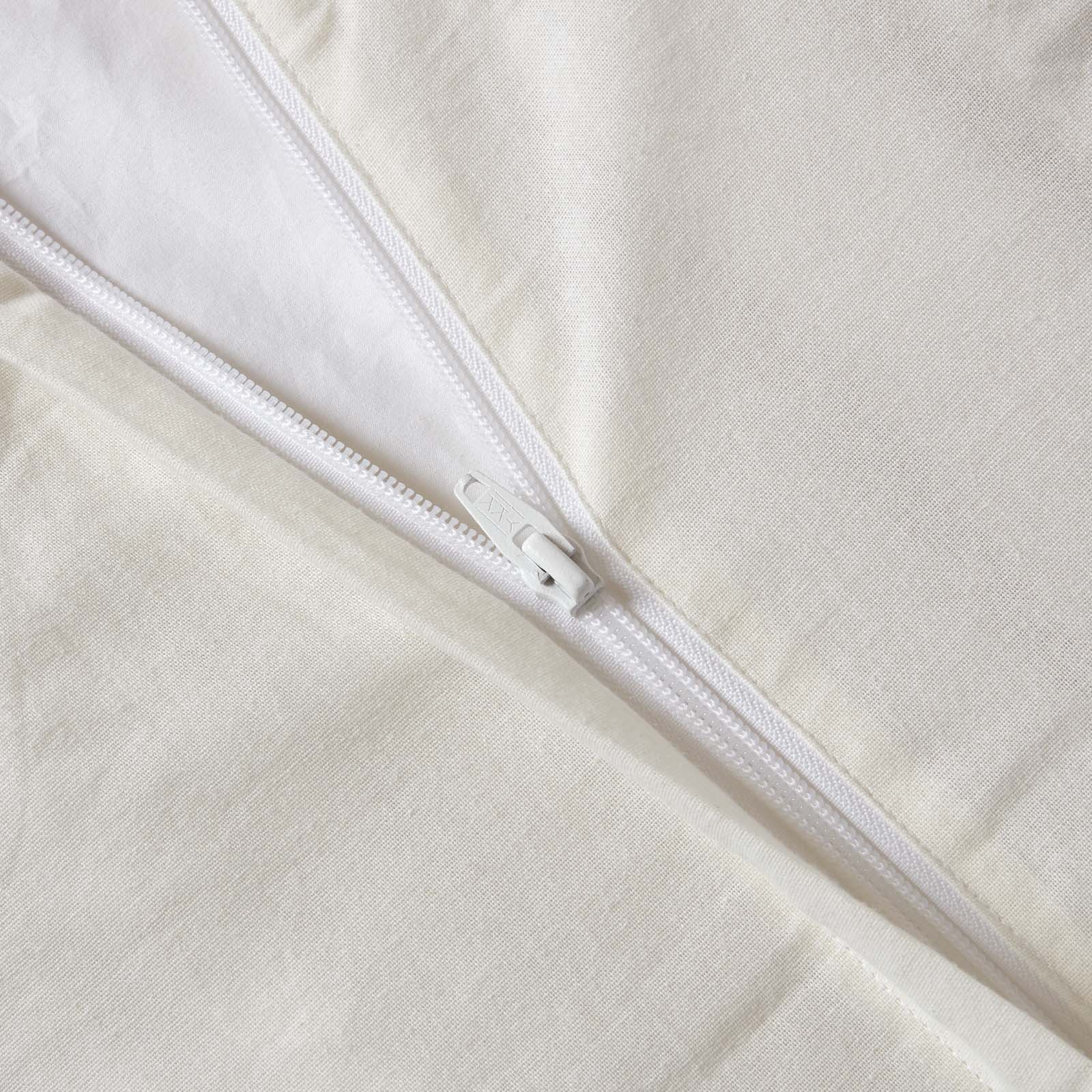 Diamond Cotton Tufted Duvet Cover Set | Super King | White