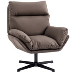 Accent Chair With 360° Swivel | Dark Brown