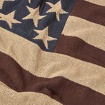 HOMESCAPES Cotton Usa Flag Throw
