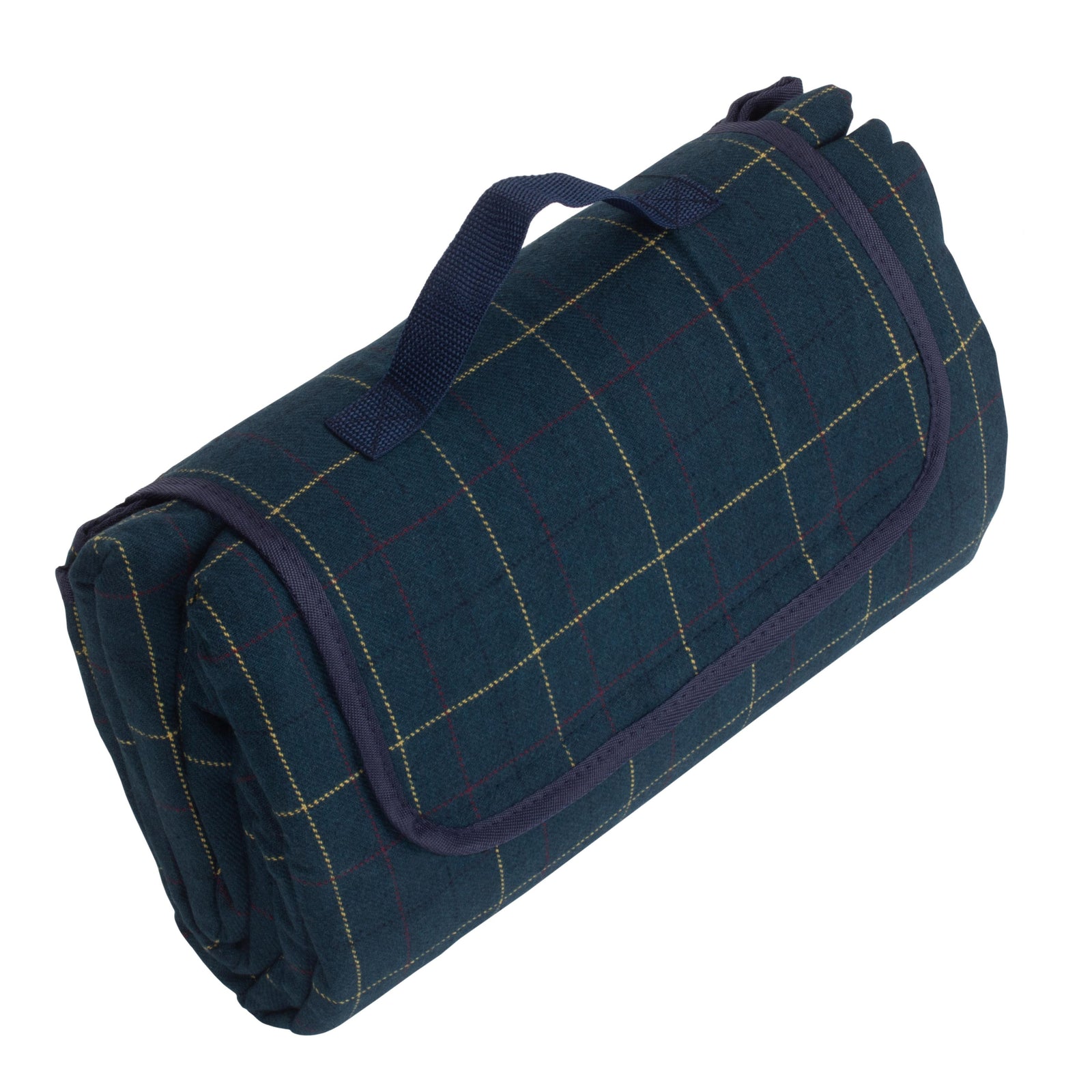Luxury Blue Tweed Picnic Blanket