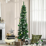 5.5/6/7.5ft Artificial Snow Dipped Christmas Tree | 5.5ft | Green