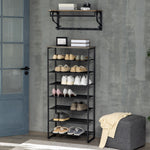 Shoe Rack, 8-tier Shoe Storage Shelf For 21-24 Pair Shoes