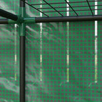 3 Tier Lean-to Mini Greenhouse With Green Hemmed Edging