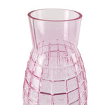 Artificial 100cm Pink Lily Flower Arrangement Glass Vase