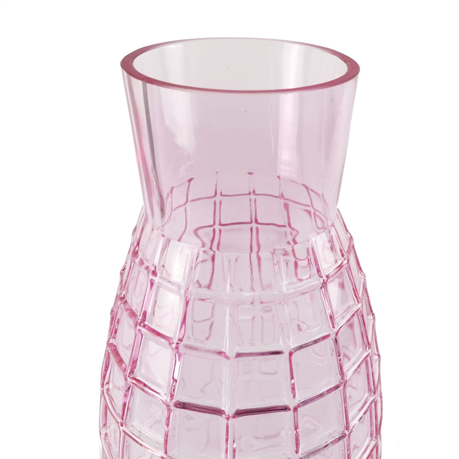 Artificial 100cm Pink Lily Flower Arrangement Glass Vase