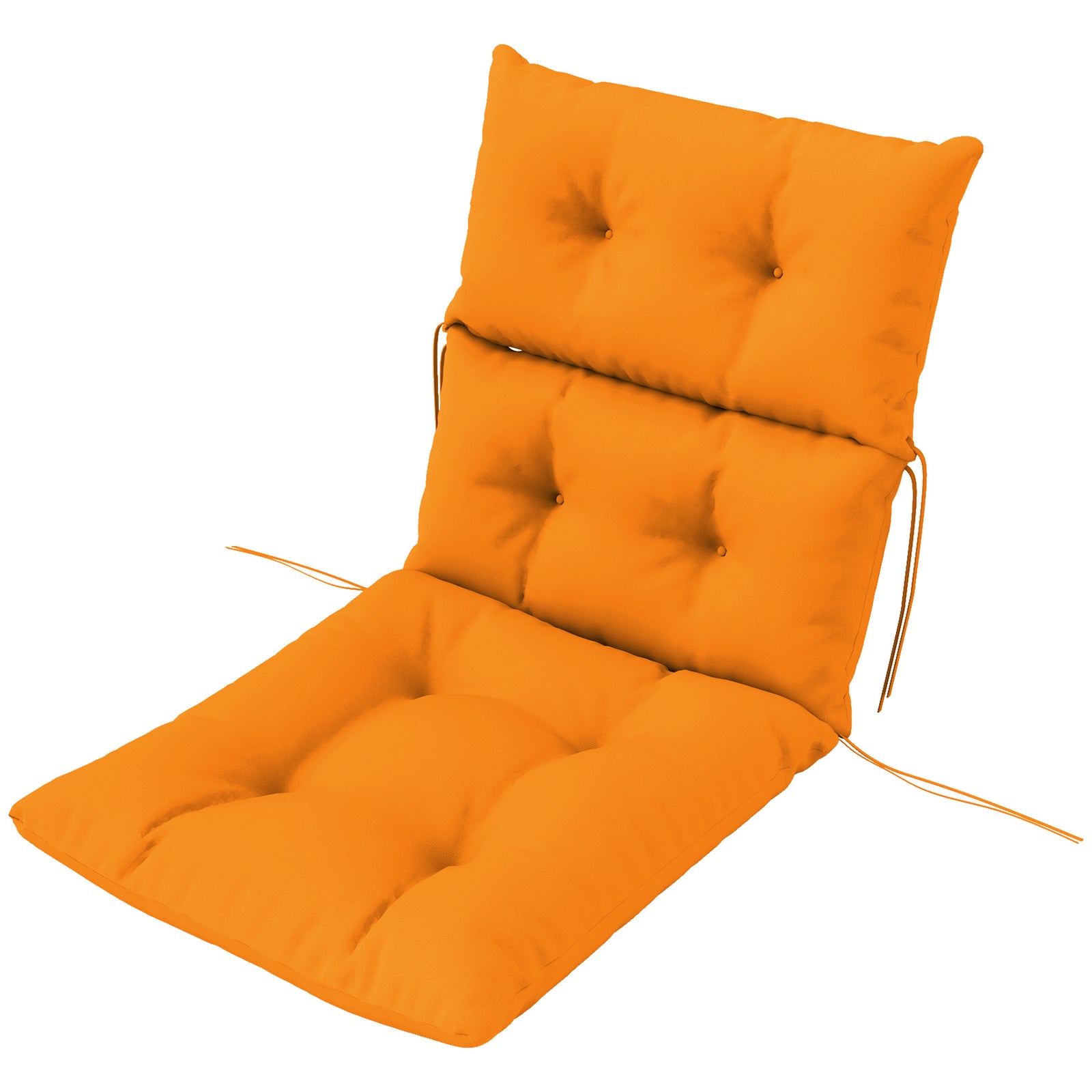 Adirondack Chair Cushion Rocking Chair Cushion W/ Ties | Orange