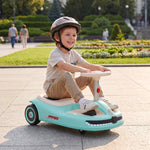 12v Electric Wiggle Car With Pedal, 2 Speeds, Soft Start | Light Blue