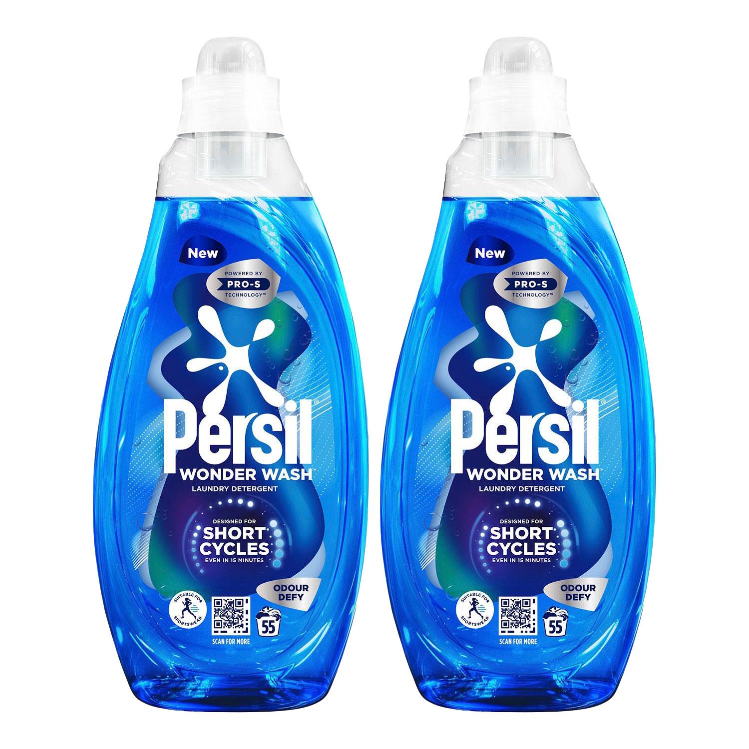 Wonder Wash Liquid Detergent Bio Odour Defy 55 Washes 1.485 Litre | Set of 2