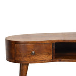 Solid Wood Mini Chesnut Wave Coffee Table