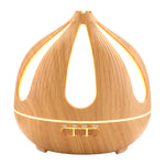 Breeins 500ml Onion-shaped Wood Grain Ultrasonic Essential Oil Diffuser
