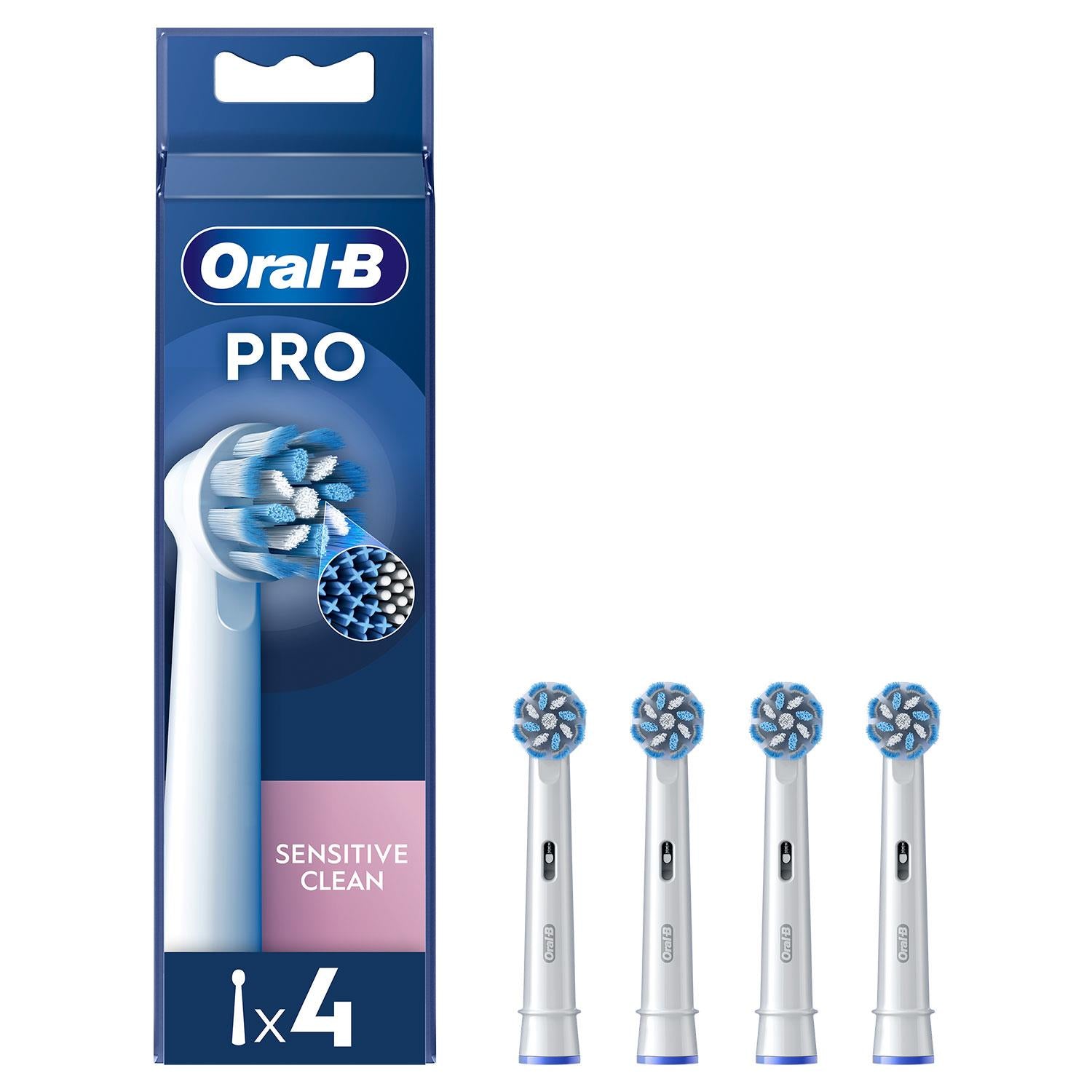 Pro Sensitive Clean X-filaments Toothbrush Replacement Heads, Pack Of 4