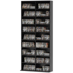 260/640 Cd 120/360 Dvd Storage Tower W/ 9/18 Compartments | Large | Black