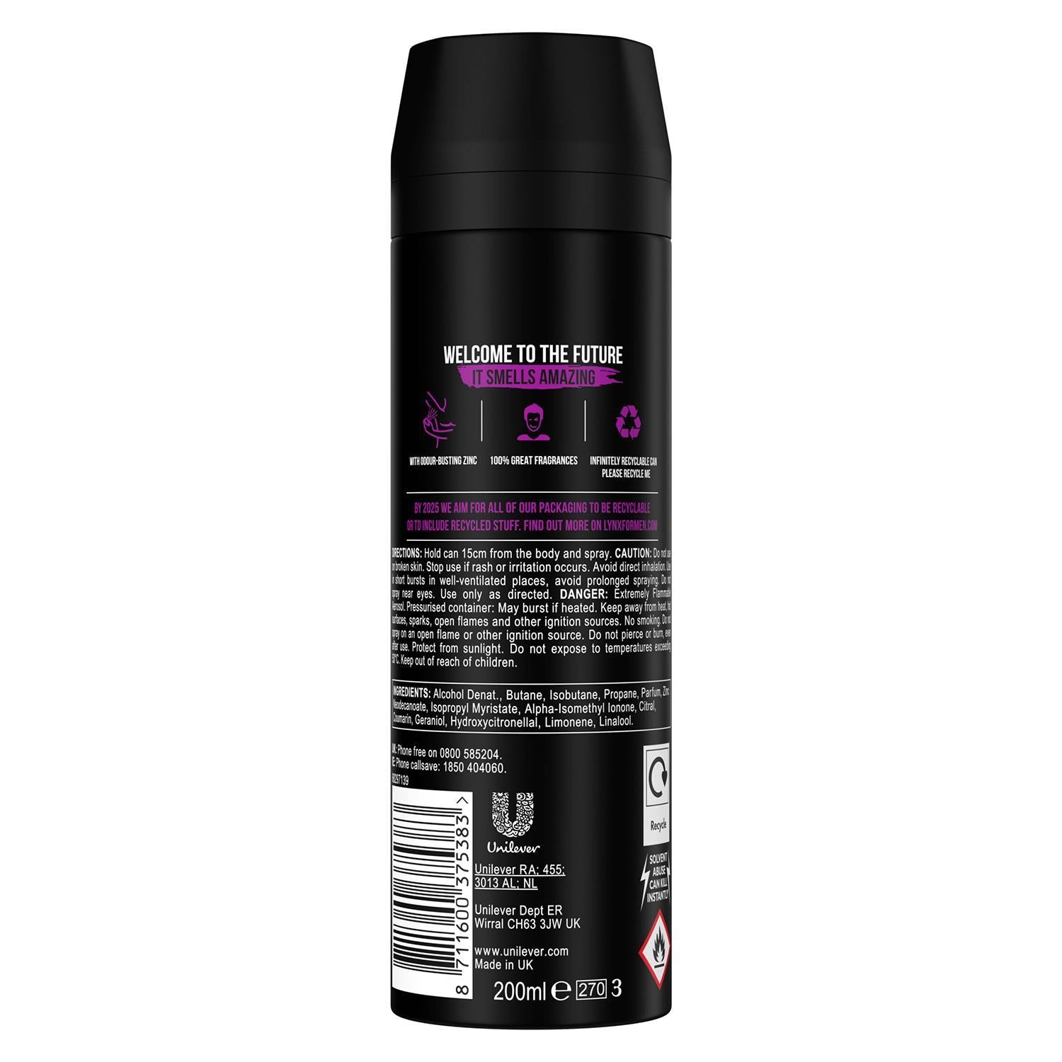 XL 48-H High Definition Fragrance Excite Body Spray Deodorant, 200ml