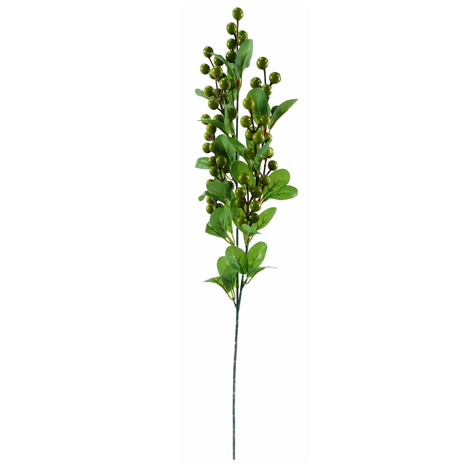 70cm Artificial Red Lily Display Silver Glass Vase