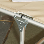 Folding Outdoor Lounger W/ Pillow | Khaki