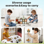 Magnetic Building Blocks Kids Magnetic Tiles Educational Construction Toy | Multi Colour