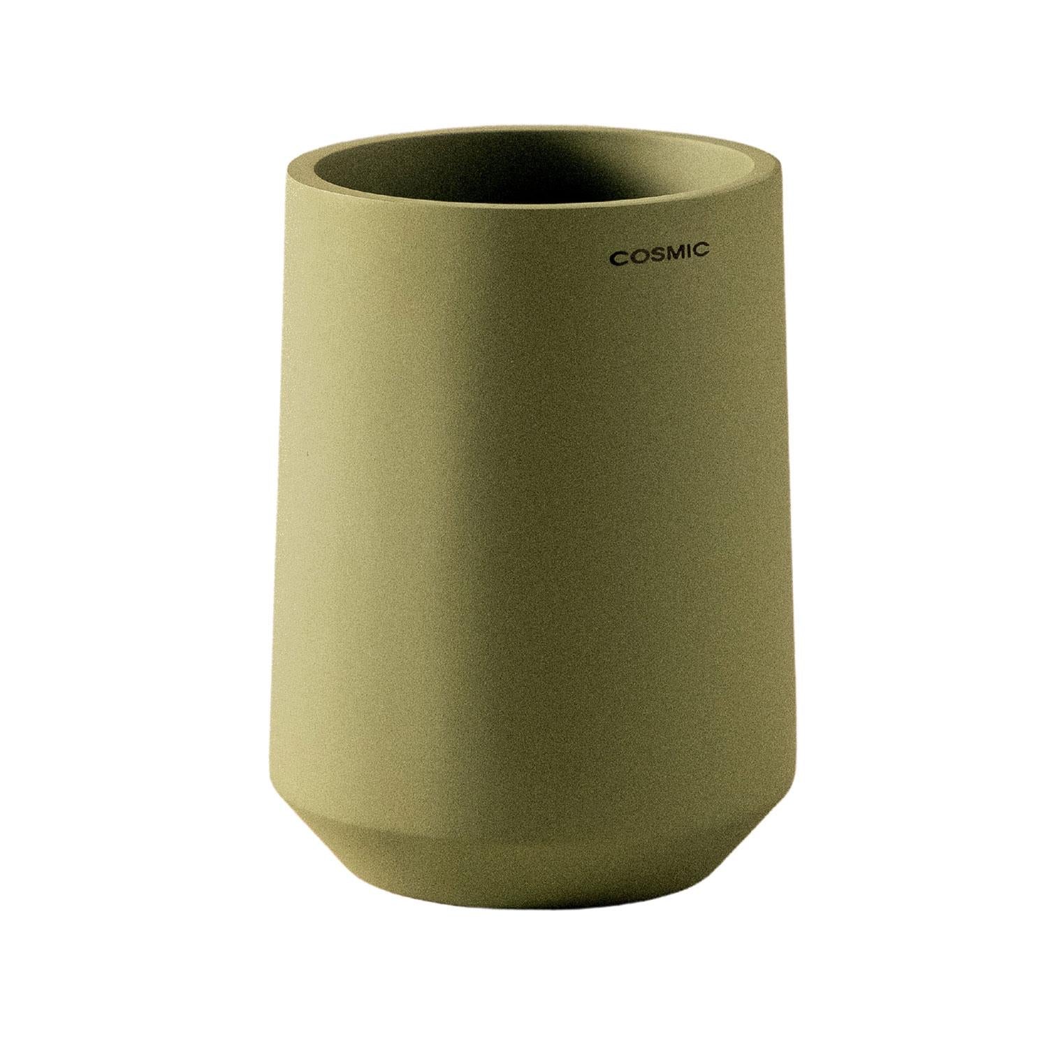 Toothbrush Holder, Big Capacity, Durable, Polyresin, Sage Green, Saona
