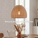 Emitto Ceiling Light Shade Pendant Woven Lampshade Natural Lightshade Easy Fit