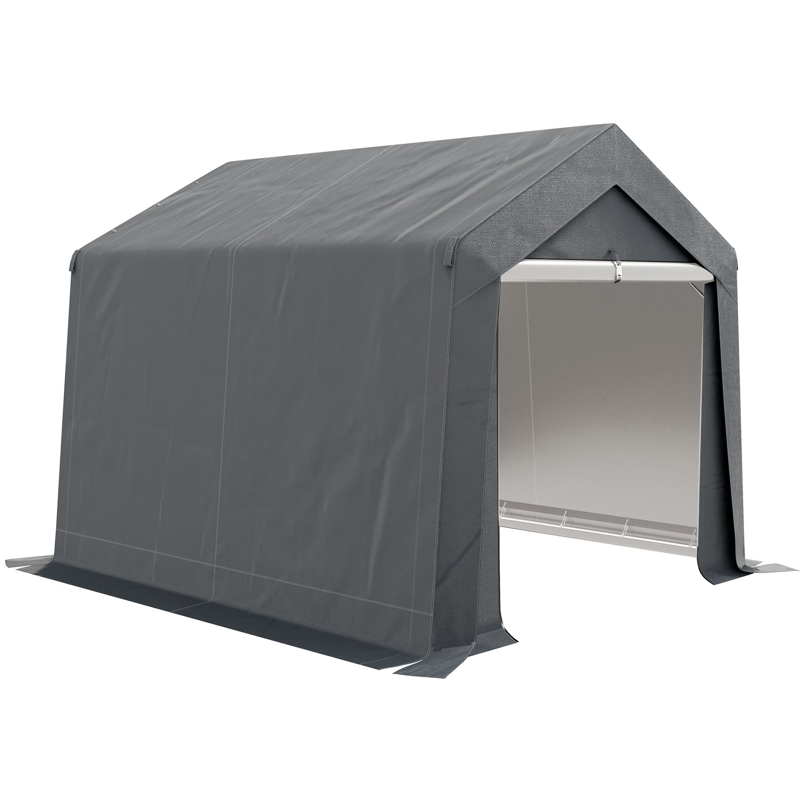 Garden Storage Shed, Waterproof And Heavy Duty Portable Shed | Medium | Dark Gray