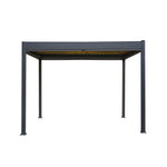 Aluminium Pergola With Anthracite Blinds & Led Lights | 3m x 3m | Anthracite