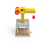 Yellow Crane Accessory for Wooden Train Sets