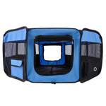Fabric Pet Puppy Dog Cat Rabbit Pig Guinea Playpen Play Pen Run | Blue