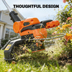 Outsunny Cordless Strimmer With 2 X 4.0ah Lithium Batteries & Charger