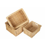 Wicker Kitchen Storage Basket | Set-of-3 | Brown