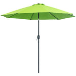2.7m Parasol With Tilt And Crank | Green
