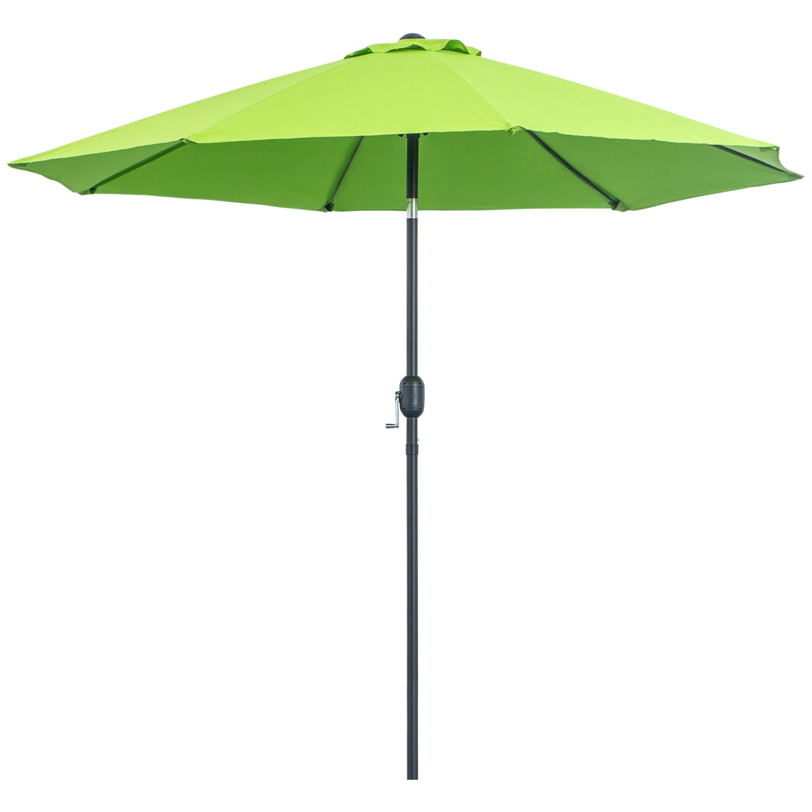2.7m Parasol With Tilt And Crank | Green