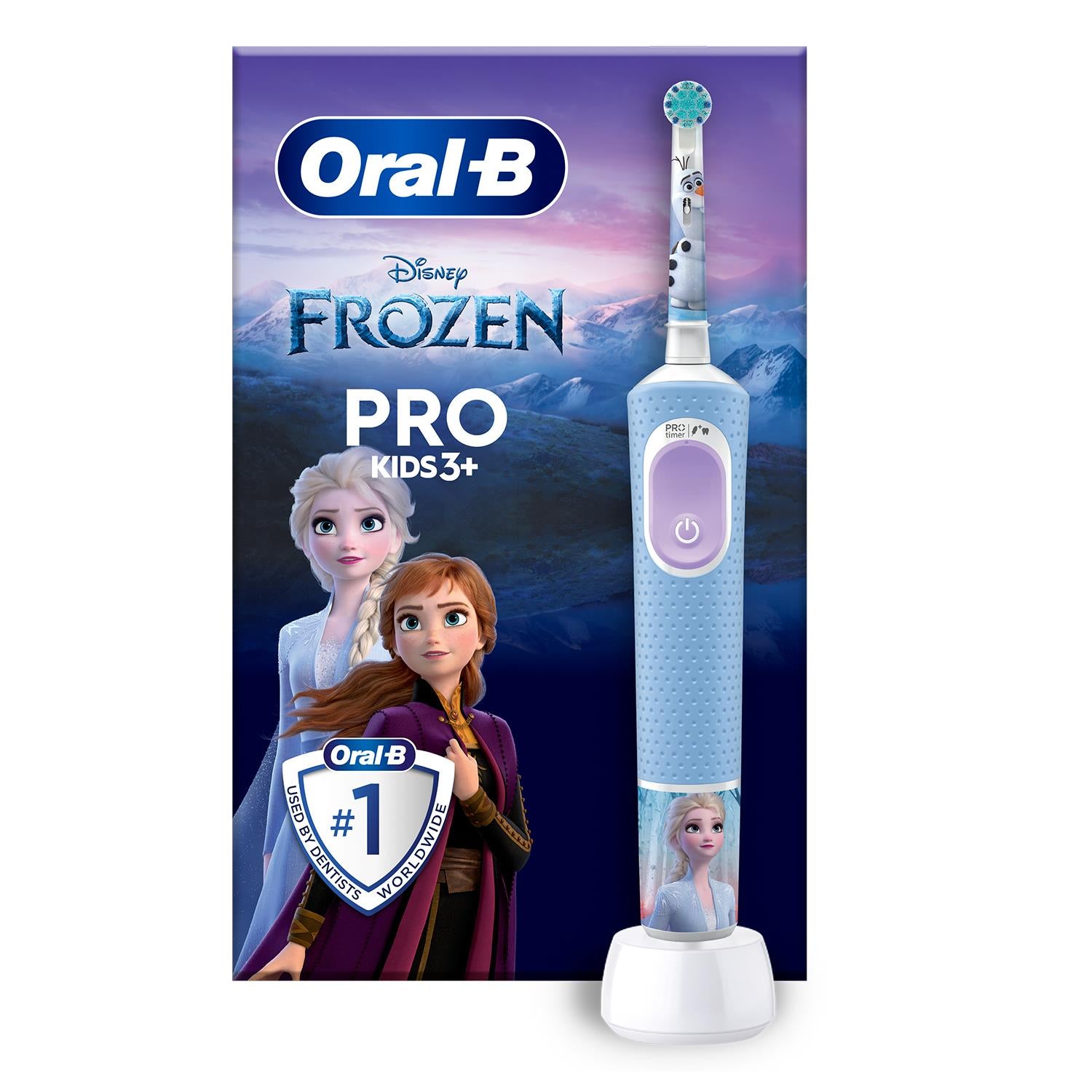 Vitality Pro Kids Disney Frozen Electric Toothbrush With 2 Modes, 3+y