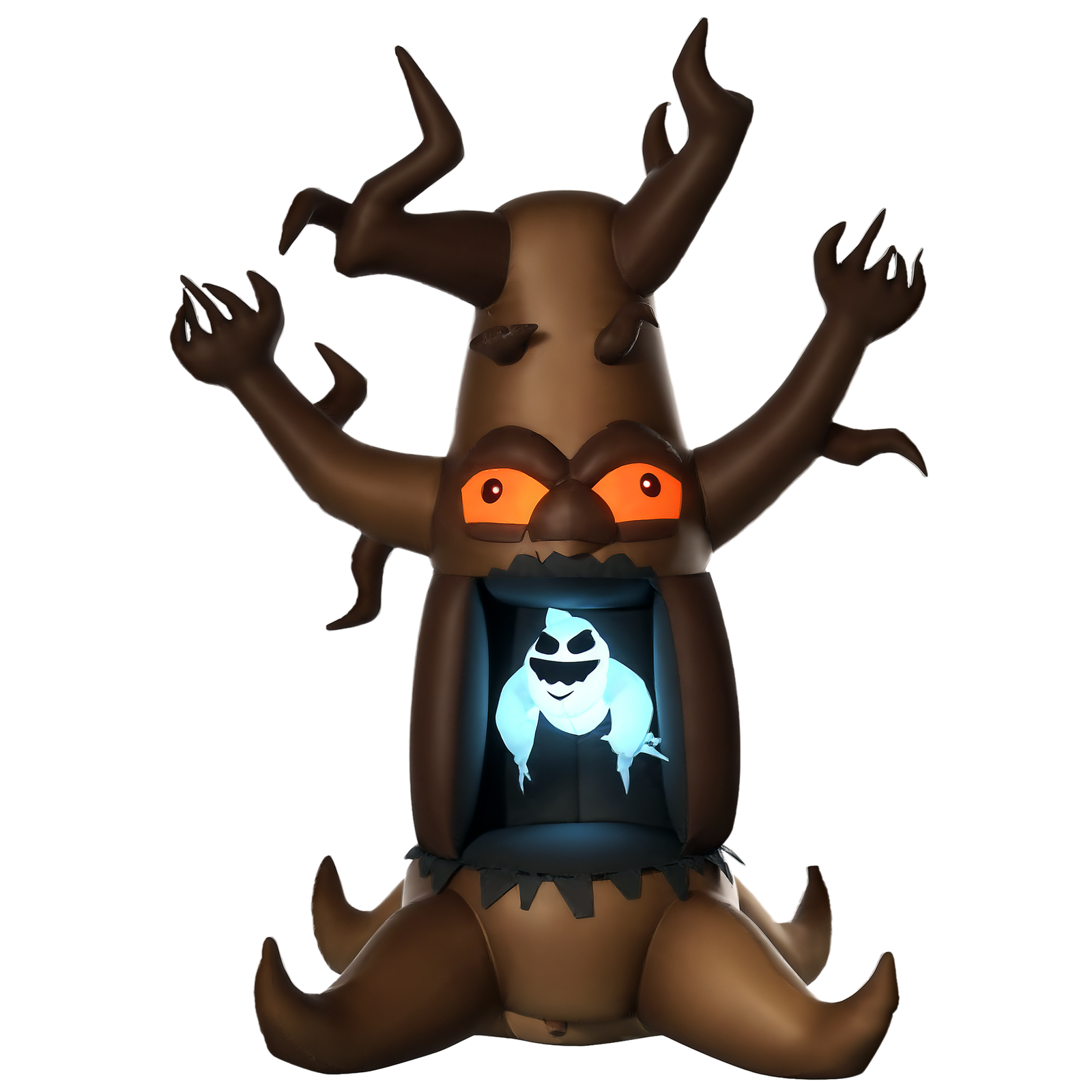 8ft Led Inflatable Floating Tree Ghost Decoration Halloween Mains Powered