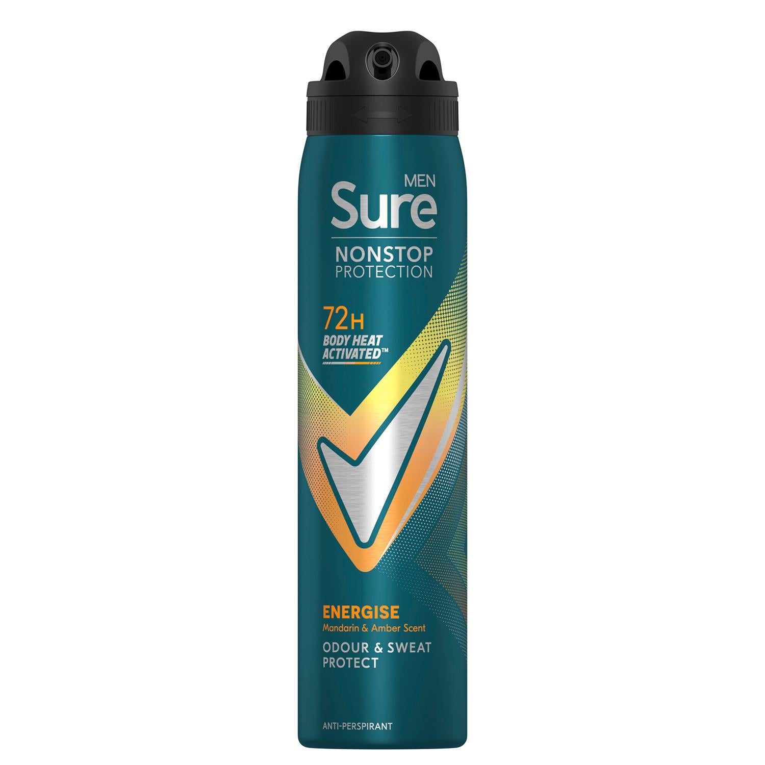 Men Energise Deodorant Spray With 72h Nonstop Protection 250ml, 3 Pack | Set-of-3